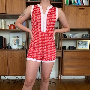 60s / 70s Vintage Butterly Romper